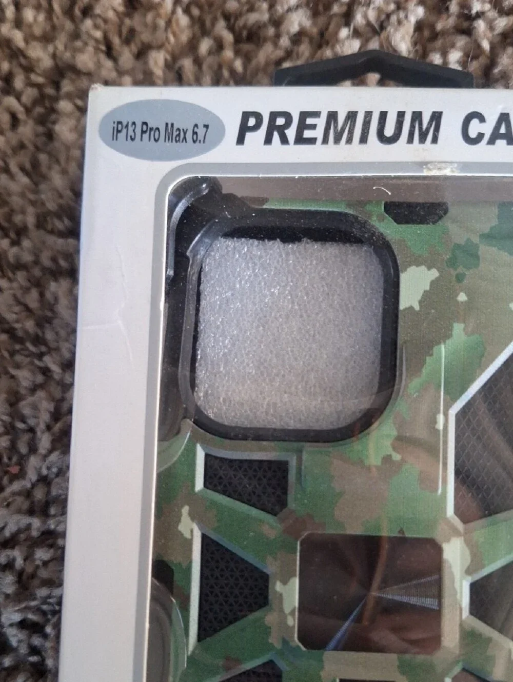 Premium Rugged Phone Case with Kickstand - Camouflage & Navy